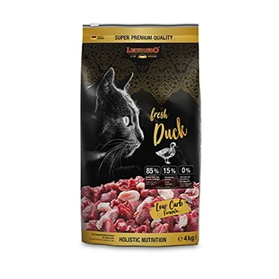 Afbeelding van Leonardo Fresh Duck Kattenvoer, 4 kg, droogvoer voor katten met 85% vers vlees, volledig voer volwassen van alle rassen vanaf 1 jaar