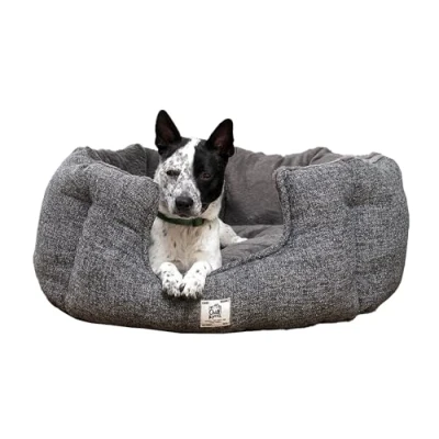 Afbeelding van Dog Gone Smart Nano hondenmand Chill Kuzi Rond Grijs 58 x 30 cm
