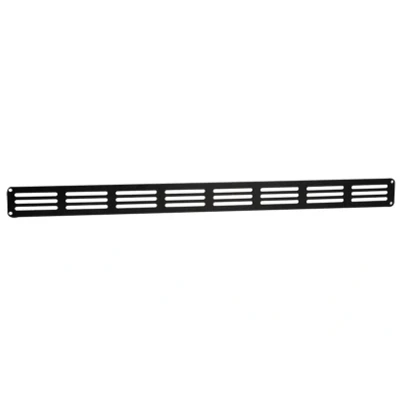 Afbeelding van Nedco plintrooster vlak alum. 400 x 30 mm zwart