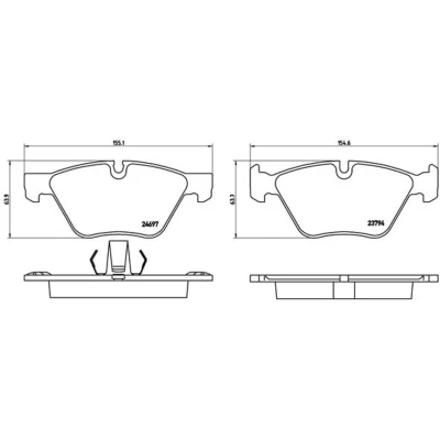 Afbeelding van Brembo Remblokset P 06 060