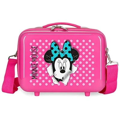 Afbeelding van Disney Minnie Sunny Day Aanpasbare schoonheidshoes roze 29 x 21 15 cm ABS, fuchsia, Neceser, Neceser