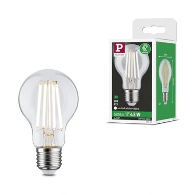 Afbeelding van Paulmann 29124 Eco Line filament 230 V LED peer E27 pak van 1 525 lm 2,5 W 4000 K helder verlichtingsmiddel
