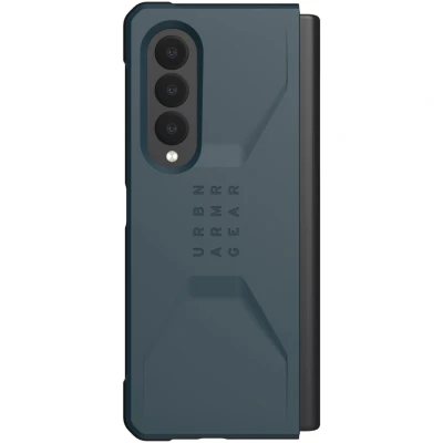Afbeelding van Samsung Galaxy Z Fold 3 Hoesje Kunststof UAG Hardcase/Backcover Blauw Telefoonhoesje Shockproof/Valbescherming