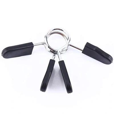 Afbeelding van Beste olympische halterveerclip manchet, 2 stuks. Standaard 25 mm halter haltersluiting manchet met veerclip yoga training voor gewichtheffen, krachttraining