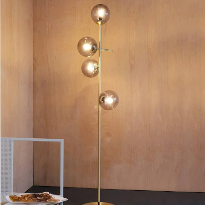 Afbeelding van Como vloerlamp messing