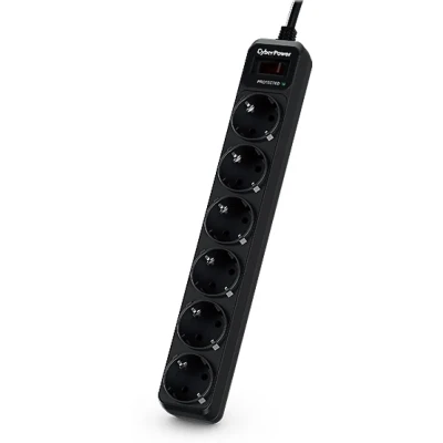 Afbeelding van CyberPower B0620SC0 DE Overspanningsbeveiliging 6 AC uitgang(en) 200 250 V Zwart 1,8 m