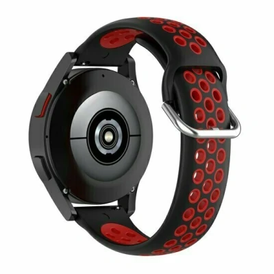 Afbeelding van Garmin Venu / Sq Sq2 2 plus Siliconen sportbandje met gesp Zwart + rood