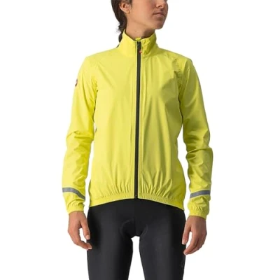 Afbeelding van Castelli EMERGENCY 2 RAIN fietsjas Dames BRILLIANT YELLOW Vrouwen maat M
