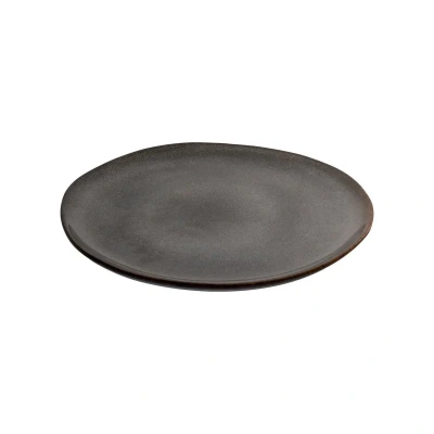 Afbeelding van Selma Lunch Plate Plate, ceramic, grey/brown, ø21 cm, set of 4