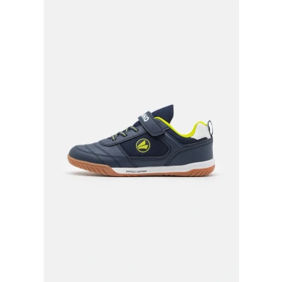 Afbeelding van JAKO SH Winger Unisex Zaalvoetbalschoenen voor kinderen, Maat: 39, Dark navy/lime Imitatieleer/ textiel