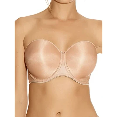Afbeelding van Fantasie Smoothing Moulded Strapless Bra Beige D 75 Dames