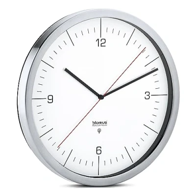 Afbeelding van Blomus Wandklok Crono Radio Controlled Large Wit Ø30cm