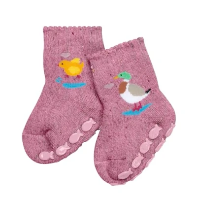Afbeelding van FALKE Uniseks Baby Stopper sokken Duckling B Hp katoen Noppen op de zool 1 paar, Roze Rose 8620, 74 80