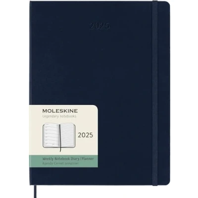 Afbeelding van Moleskine 12 Maanden Agenda 2025 Wekelijks XL Harde Kaft Saffier Blauw