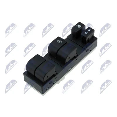 Afbeelding van NTY EWS NS 033 Schakelaar, raamopener Links voor NISSAN: Cube (Z12) 1.6 16V, 1.5 16V 4WD, dCi 2009 2012