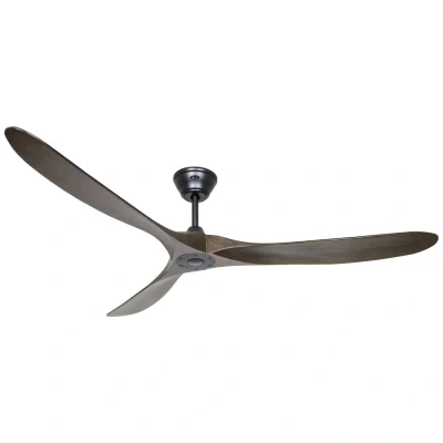 Afbeelding van CasaFan ECO GENUINO 180 MS NB Plafondventilator 30 W (Ø x h) 1800 mm 290 Zwart (mat)