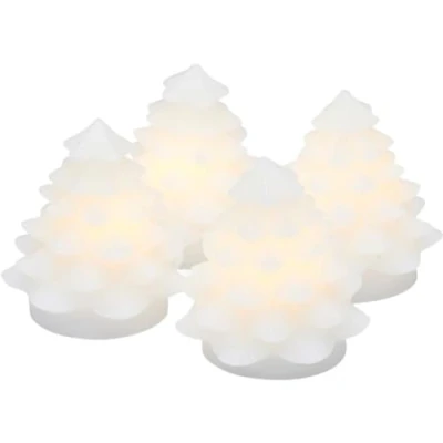 Afbeelding van Sirius Home 13203 Light decoration figure Carla set van 4 mini kerstboompjes Geschikt voor gebruik binnen LED Wit decoratieve verlichting