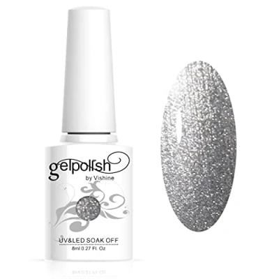 Afbeelding van Vishine GelPolish Soak Off nagellak, semi permanent, UV, LED, manicure, gel, 8 ml, Pearl Silver #231