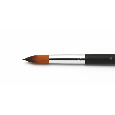 Afbeelding van Paintersisters® Soft rond penseel maat 24, aquarelpenseel met ronde punt, ook geschikt voor acrylschilderen, schilderen olieverf