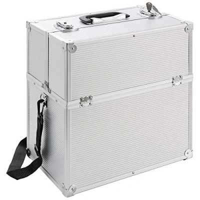 Afbeelding van AREBOS Cosmeticakoffer Beauty Case Multikoffer 26 l Zilver