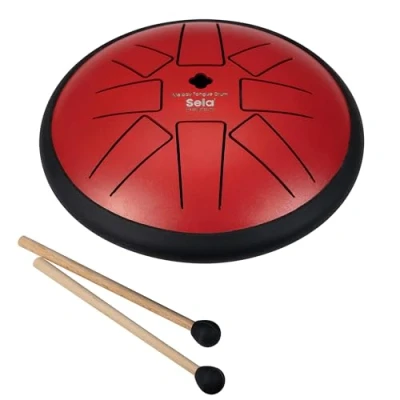 Afbeelding van Sela SE 362 Melody Tongue Drum F Minor 6 inch Red