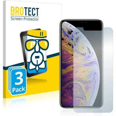 Afbeelding van BROTECT Screenprotector voor Apple iPhone Xs Max / 11 Pro Folie Beschermfolie Beschermglas transparant (3 Stuks)