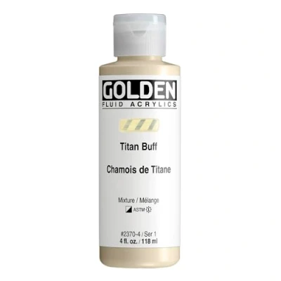 Afbeelding van Golden Fluid Acrylics acrylverf, 118 ml, wit (Titan Buff)