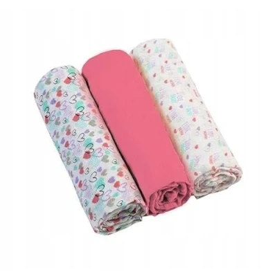 Afbeelding van Baby Ono 3 Stuks Roze Hydrofiel Luiers 348/02