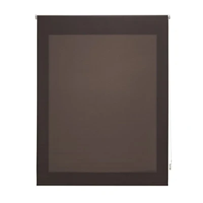 Afbeelding van Uniestor Smooth Roll Up Blind Doorschijnend, 120 x 175 cm Donkerbruin