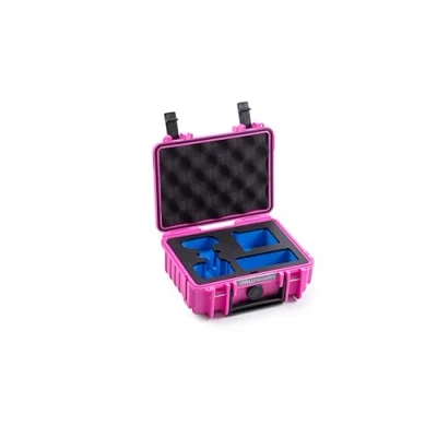 Afbeelding van B&amp;W International Outdoor Transportkoffer voor Insta360 GO 3 en 3S, type 500, roze, waterdicht conform IP67 certificering, stofdicht, onbreekbaar onverwoestbaar