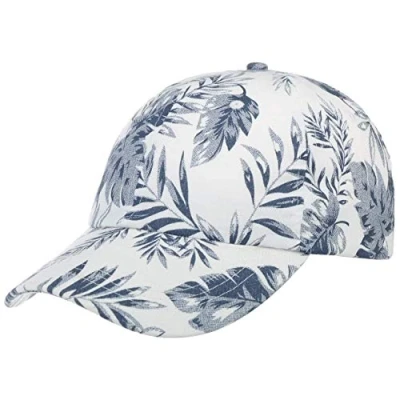 Afbeelding van Lipodo Leaf Baseballpet Dames/Heren pet baseball cap met klep Klittenbandsluiting voor Lente/Zomer One Size wit