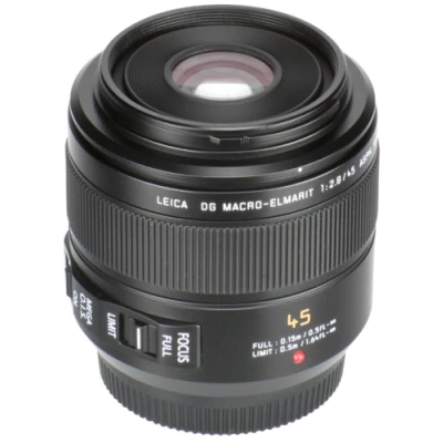 Afbeelding van Panasonic H ES045E Leica DG Makro ELMARIT 45mm/F2.8 ASPH. Lens, Zwart