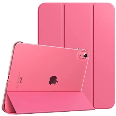 Afbeelding van TiMOVO hoesje voor iPad 10e generatie 2022, slanke standaardhoes 10.9 inch, ondersteuning Touch ID, Auto Wake/Sleep Smart Shell met doorschijnende achterkant, geschikt