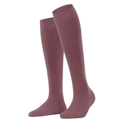 Afbeelding van Falke dames Kniekousen in wolblend de kleur Cranberryrood, maat: 39/40