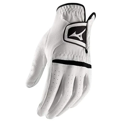 Afbeelding van Mizuno 2020 All Weather G19 Comp Lederen Heren Golfhandschoenen LH Pack van 1 Wit Large