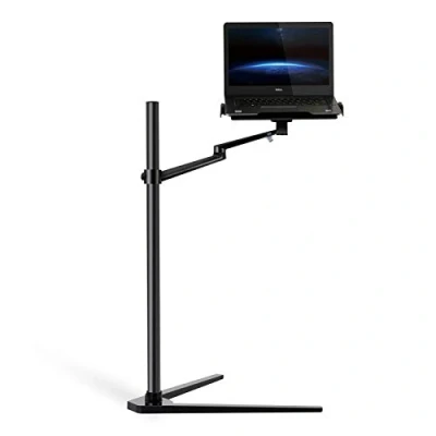 Afbeelding van Thingy Club 3 in 1 360º draaibare hoogte verstelbare laptopstandaard/iPad Pro 12.9&quot;/iPAD Air/iPAD mini/andere 4&#039; 13&#039; tablet en smartphone bedvloerstandaard voor laptop (12 17&quot;) (zwart)