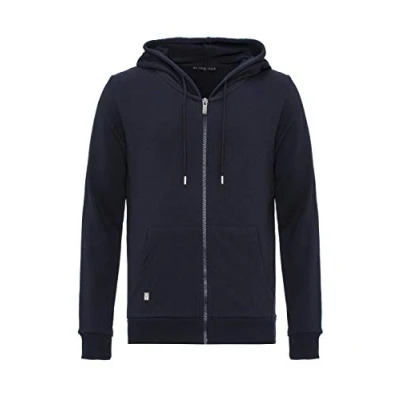 Afbeelding van Redbridge Heren sweatjack met capuchon Zip Hoodie ritssluiting Premium Basic, donkerblauw, M