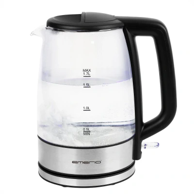Afbeelding van Emerio WK 130126, Waterkoker, Transparant, Zwart