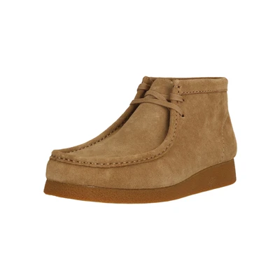 Afbeelding van Clarks Wallabeeevo BT G Veterboots, Heren, Maat: 44, Dark sand suede Veloursleer