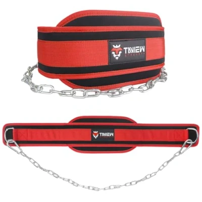 Afbeelding van TAVIEW dip riem met ketting verzwaarde voor pullups heavy duty