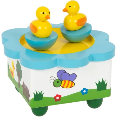 Afbeelding van Houten Muziekdoos Eendjes