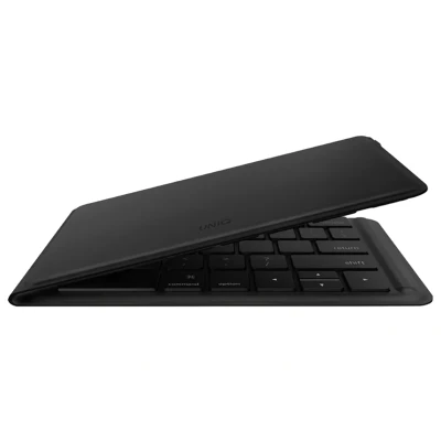 Afbeelding van Uniq Forio Opvouwbaar Bluetooth QWERTY Toetsenbord Draadloos Midnight Black Kunststof / Zwart