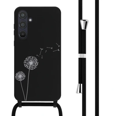Afbeelding van Samsung Galaxy A55 Hoesje Siliconen en TPU (zacht) iMoshion Softcase/Koordhoesje/Backcover Zwart Telefoonhoesje