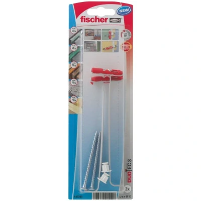 Afbeelding van Fischer duotec hollewandplug 10 mm + schroef 2 stuks