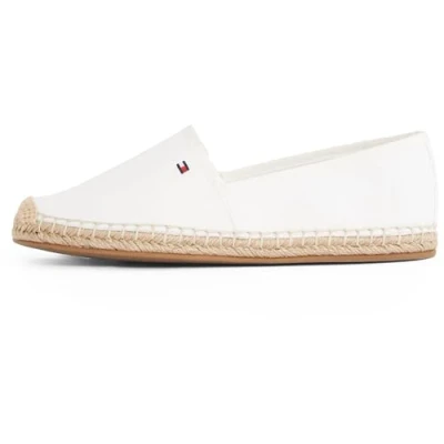 Afbeelding van Tommy Hilfiger FLAG Espadrilles, Dames, Maat: 36, Ecru Katoen