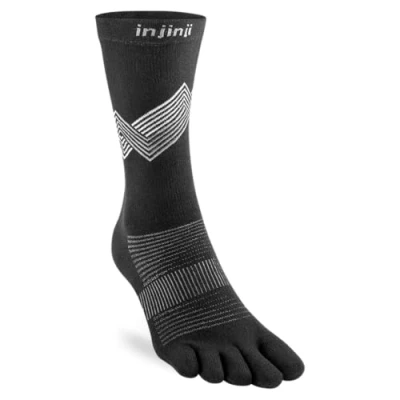 Afbeelding van Injinji Run Lightweight Crew Coolmax teensokken Grijs 37 40