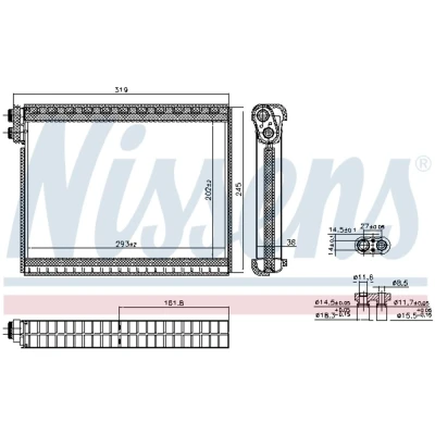 Afbeelding van Nissens Airco verdamper 92364