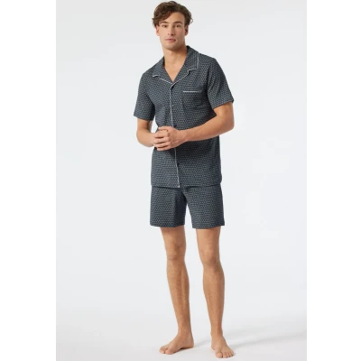 Afbeelding van Schiesser Fine Interlock Pyjama 178113 Dark Blue 50