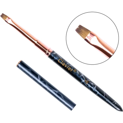 Afbeelding van Clavier Luxury Marble Gel en Polygel Brush Vlak Recht #10