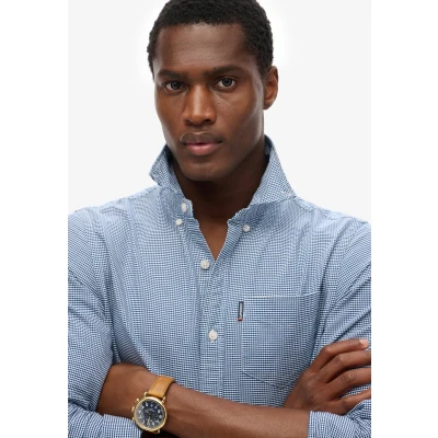 Afbeelding van Superdry Essentials Oxford Overhemd, Heren, Maat: Small, Classic blue gingham